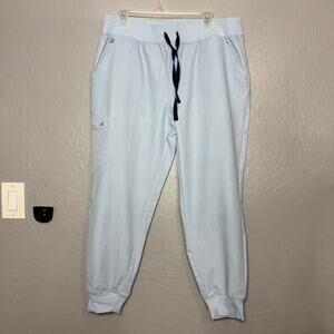 Figs Womens Zamora Jogger Scrub Pant, Chambray, XL/P